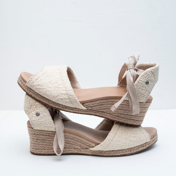 UGG Ivory Espadrille Sandals - Picture 4 of 8